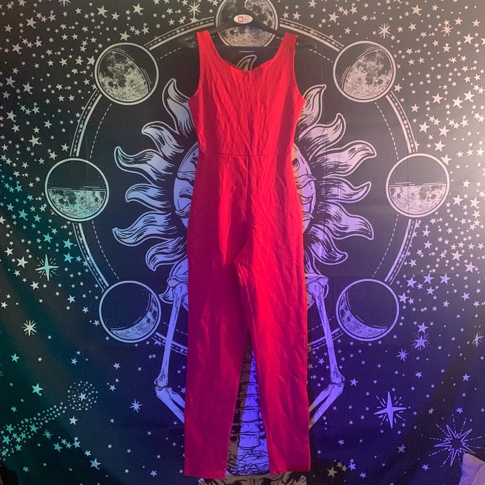 Candy Apple Red Jumpsuit